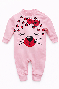 Macacão Vira pé Algodão Doce Urso Xinenem