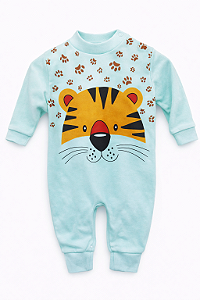 Macacão Algodão Tigre Verde Xinenem