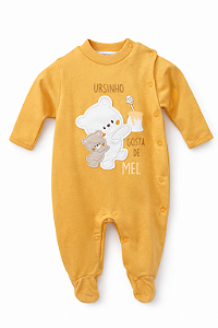 Macacão Suedine Ursinho Mel Xinenem