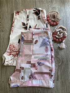 Bermuda floral cintura alta