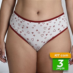 Tangão em Cotton Estampado Kit com 3 Peças