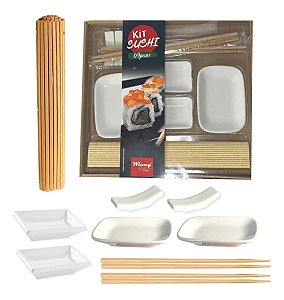 Kit Para Sushi 9 Peças Comida Japonesa Hashi Para 2 Pessoas