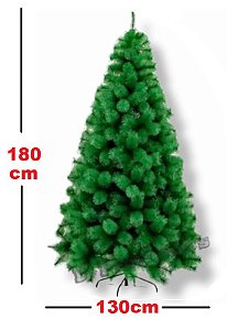 Árvore Verde De Natal Pinheiro 1,80m Modelo Luxo 420 Galhos