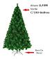 Árvore De Natal Pinheiro Luxo Verde 2,10m C/330 Galhos
