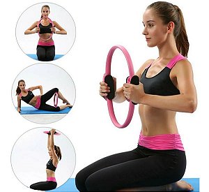 Anel Tonificador Arco Pilates Yoga Flexível Fitness Circulo