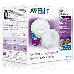 Absorventes Descartáveis para Seios Noturno (20 un) - Philips Avent