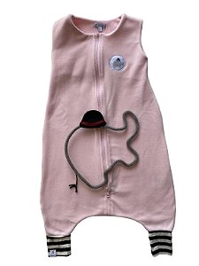 Saco de Dormir Infantil "Com Pé" Soft Rosa - Lefante