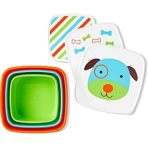 Porta Snacks ZOO com 3 Unidades Cachorro - Skip Hop