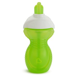 Copo com Canudo de Silicone Click Lock Verde - Munchkin