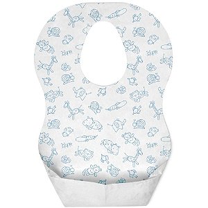 Babador Descartável Pocket Bibs (12 unidades) - Multikids Baby