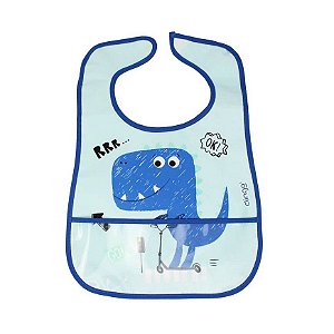 Babador com Bolso Coletor Dino - Clingo