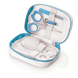 Kit Higiene com Estojo para o Bebê Azul - Multikids Baby