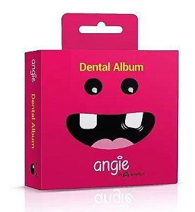 Dental Álbum Porta Dentinhos + Álbum Recordação Rosa - Angie Oral Care