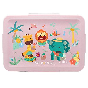 Bento Box de Refeição Tropical Rosa 700ml - Marcus & Marcus