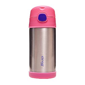 Garrafa Térmica Inox 270ml Rosa - Clingo