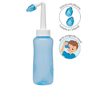 Kit Lavador Nasal Infantil e Adulto 300ml - Buba