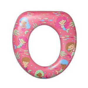 Suporte Redutor Para Vaso Sanitário Acolchoado Rosa - Multikids