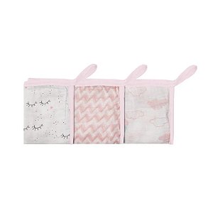 Paninhos de Boca Soft Premium 32x32cm Menina - Papi Baby