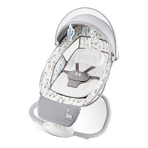 Cadeira Bebê Infantil Techno Plus Automática com Suporte Ajustável para os Pés Cacto/Girafa - Mastela