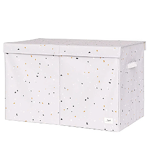 Organizador Infantil Retangular Reciclado Terrazzo Cinza 3 Sprouts