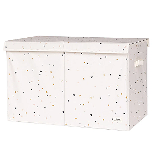 Organizador Infantil Retangular Reciclado Terrazzo Creme 3 Sprouts