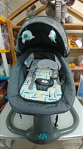 Baby Open Box - Cadeira de Balanço Automática com Bluetooth Techno Verde - Mastela