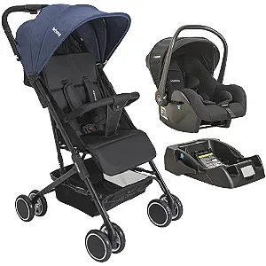 Carrinho de Bebê Mascote + Bebe Conforto + Base Marinho Whoop Kiddo