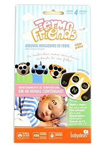 TERMOFRIENDS - Termômetro Adesivo que Monitora a Temperatura (04 unidades) - Babydeas