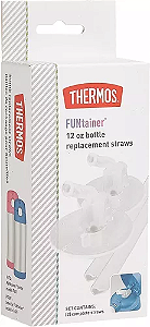 Kit Canudo + Bico de silicone: 2un - Refil para Garrafa Térmica Infantil Thermos F401/F410/F411