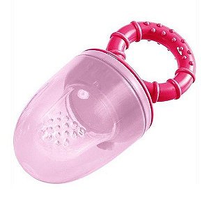 Alimentador de Silicone com Tampa Rosa - Girotondo Baby