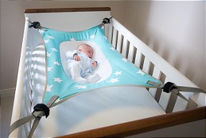 Cama Segura para Bebê Primeiro Sono Verde Água - Baby Pil