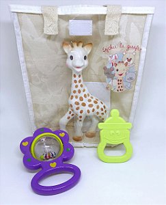 Sophie La Girafe - Kit Presente Fresh Touch Chocalho Lilás - Vulli