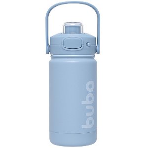 Garrafa Térmica Infantil Parede Dupla Inox 350ml Azul - Buba