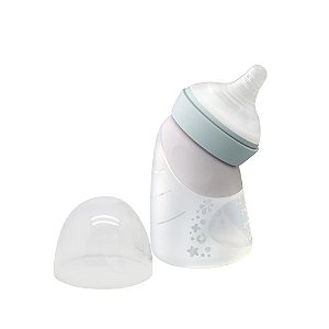 BABY OPEN BOX - Mamadeira Angulada em Silicone 0+ meses 120ml Verde - Marcus & Marcus