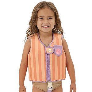 Colete Flutuador Infantil Listras Fundo do Mar G (19-30 Kg) - Marcus & Marcus