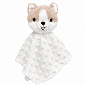 Naninha Laço Bebê Minha Primeira Naninha Cachorro Boo Bege