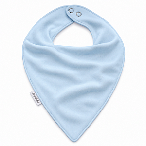 Babador Bandana Bamboo Laço Bebê - Azul Bebê