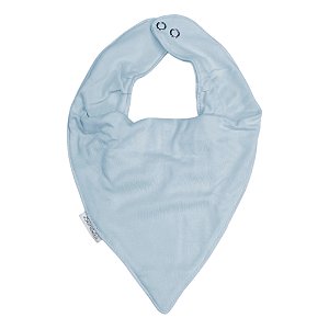 Babador Bandana Laço Bebê Bamboo - Azul Bebê