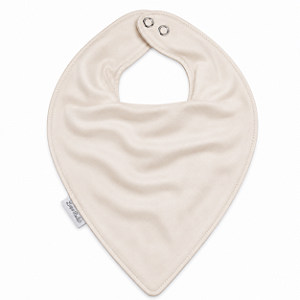 Babador Bandana Bamboo Laço Bebê - Bege