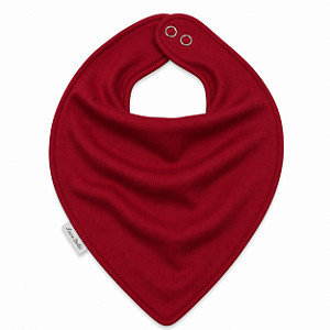 Babador Bandana Bamboo Laço Bebê - Vermelho