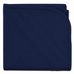 Manta Blanket Bebê 100% Algodão Laço Bebê - Azul Marinho