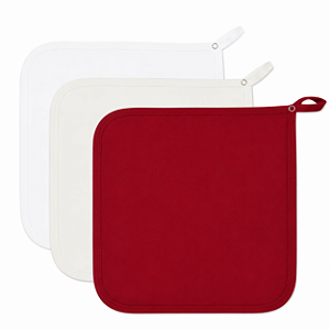 Kit Paninho de Boca Babita Bamboo Laço Bebê 3 Peças - Vermelho