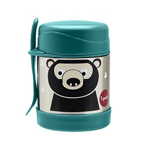 Pote Térmico Inox com Talher Urso - 3 Sprouts