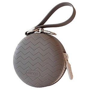 Porta Chupeta de Silicone Grafite - Clingo