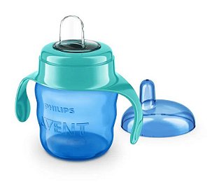 Copo de Treinamento 6m+ Easy Sip com Alça Azul 200ml - Philips Avent