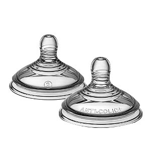 Bico Mamadeira Advanced Fluxo Médio 3m+ com 2 Unidades - Tommee Tippee