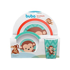 Kit Refeição Animal Fun Macaco - Buba