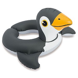 Boia Inflável com Cabeça Média ZOO Pinguim - Intex