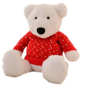 Pelúcia Térmica para Alívio das Cólicas e Aconchego com Aroma Calmante Urso Polar - Cozy Plush