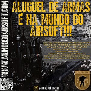 Aluguel de Armas Tipo Airsoft calibre 6mm  (SOMENTE PARA O ESTADO DE GOIÁS)